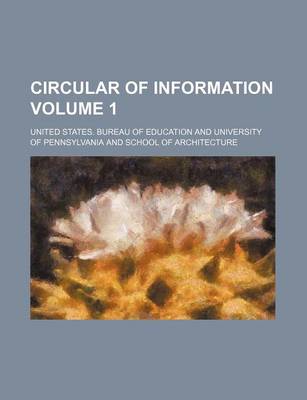 Book cover for Circular of Information Volume 1