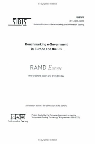 Cover of Benchmarking e-Government in Europe and the Us