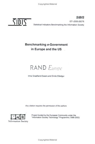 Book cover for Benchmarking e-Government in Europe and the Us