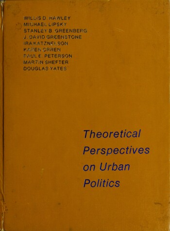 Book cover for Theoretical Perspectives on Urban Politics