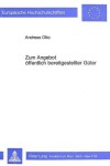 Book cover for Zum Angebot Oeffentlich Bereitgestellter Gueter