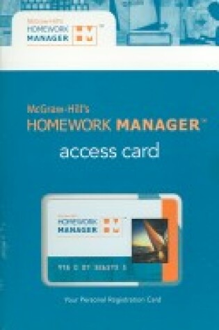 Cover of McGraw-Hill's Homework Manager Access Card to Accompany Managerial Accounting
