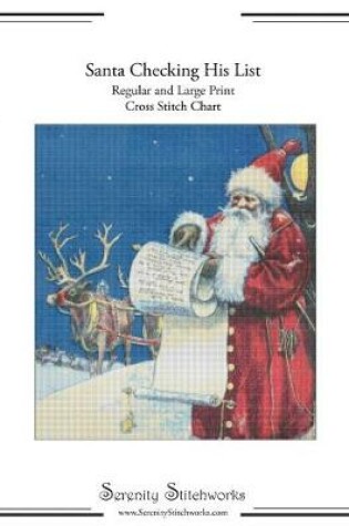 Cover of Santa Checking His List Cross Stitch Pattern