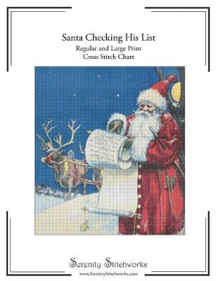 Book cover for Santa Checking His List Cross Stitch Pattern