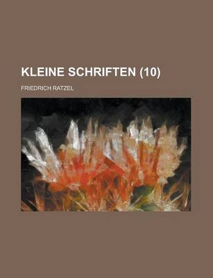 Book cover for Kleine Schriften (10)