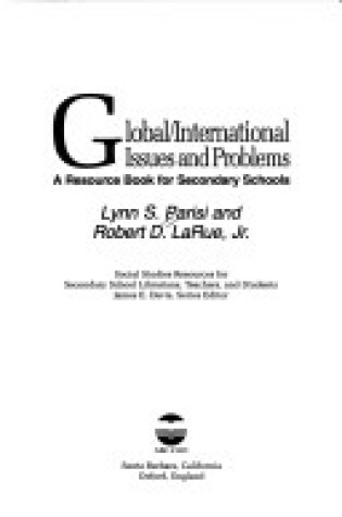 Cover of Global/International Issues and Problems