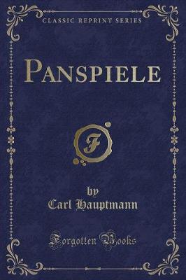 Book cover for Panspiele (Classic Reprint)