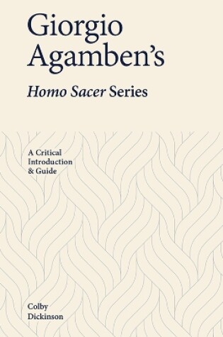 Cover of Giorgio Agamben's Homo Sacer Series