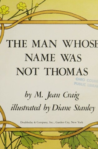 Cover of The Man Whose Name Was Not Thomas