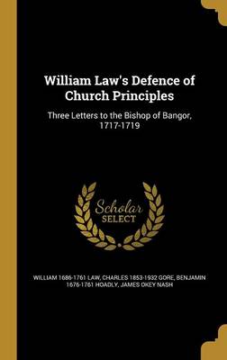 Book cover for William Law's Defence of Church Principles