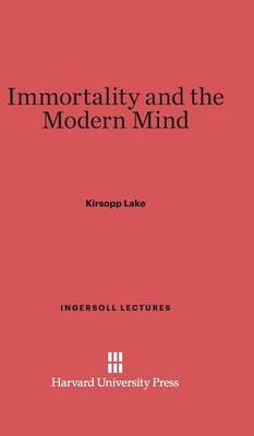 Book cover for Immortality and the Modern Mind