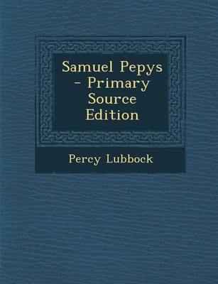 Book cover for Samuel Pepys