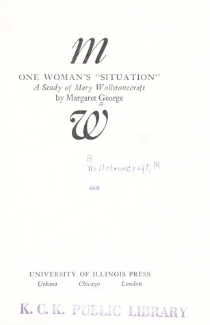 Book cover for One Woman's "Situation"