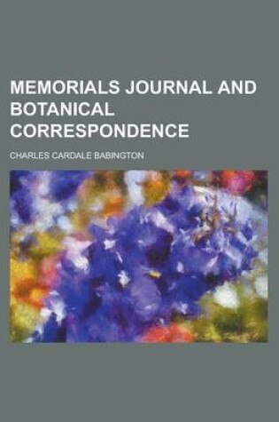 Cover of Memorials Journal and Botanical Correspondence