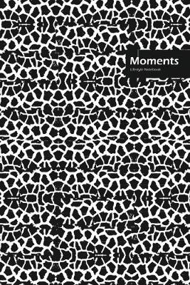 Book cover for Moments Lifestyle, Animal Print, Write-in Notebook, Dotted Lines, Wide Ruled, Medium Size 6 x 9 Inch, 288 Pages (Black)