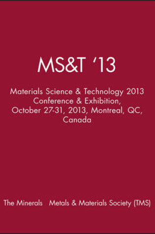 Cover of MS&T '13