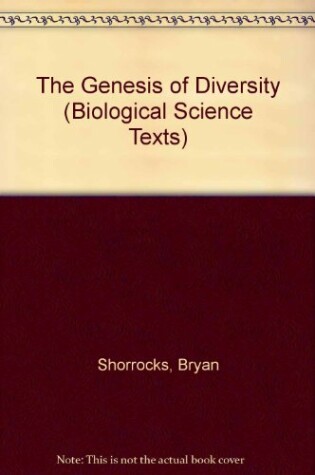 Cover of The Genesis of Diversity