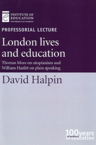 Cover of London lives and education