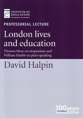 Cover of London lives and education