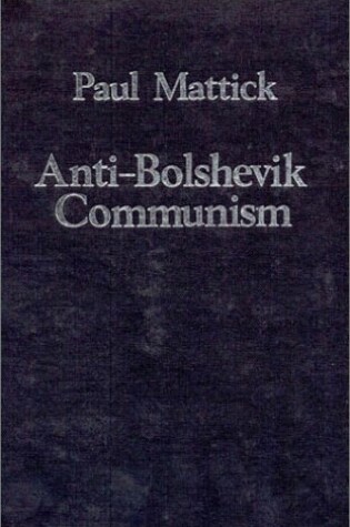 Cover of Anti-Bolshevik Communism