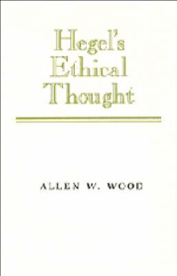 Book cover for Hegel's Ethical Thought