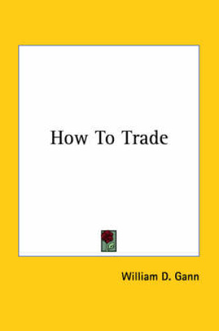 Cover of How to Trade