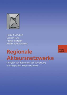 Book cover for Regionale Akteursnetzwerke