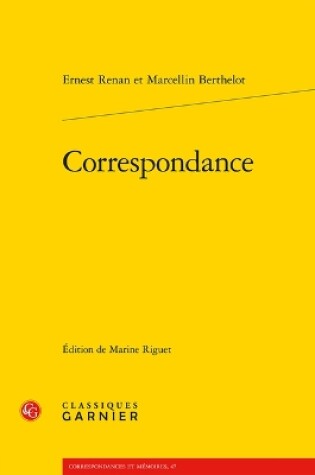 Cover of Correspondance