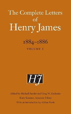 Book cover for The Complete Letters of Henry James, 1884–1886