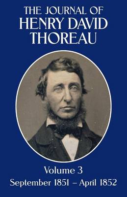 Book cover for The Journal of Henry David Thoreau, Volume 3