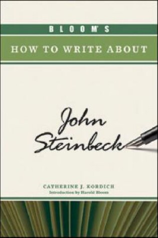 Cover of Bloom's How to Write About John Steinbeck