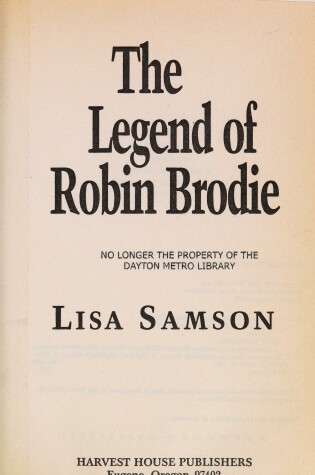 Cover of The Legend of Robin Brodie