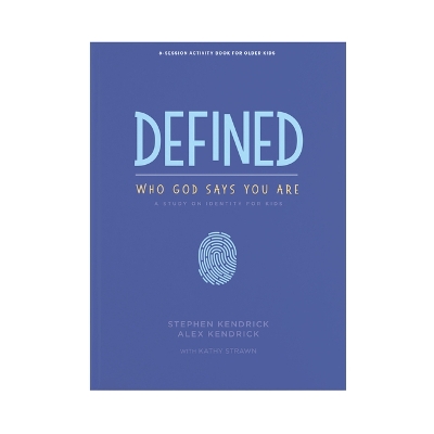 Book cover for Defined: Who God Says You Are - Older Kids Activity Book