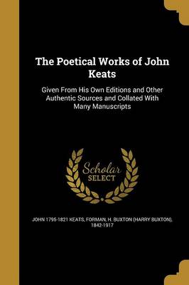 Book cover for The Poetical Works of John Keats