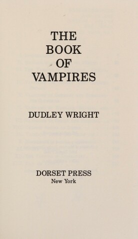 Book cover for The History of Vampires