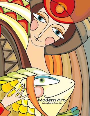 Cover of Modern Art Coloring Book for Grown-Ups 1