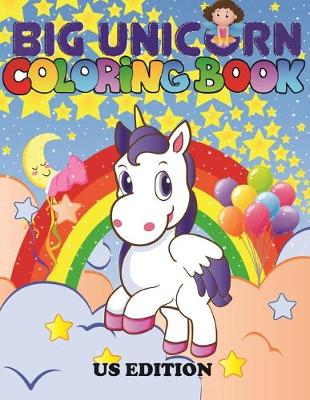 Book cover for The Big Unicorn Coloring Book