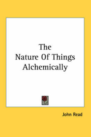 Cover of The Nature of Things Alchemically