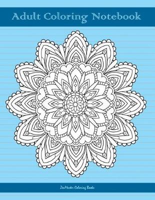 Book cover for Adult Coloring Notebook (blue edition)