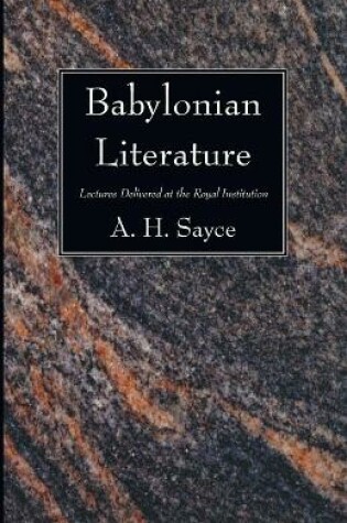 Cover of Babylonian Literature