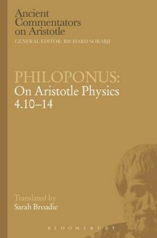 Cover of Philoponus: On Aristotle Physics 4.10-14