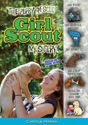 Book cover for The Puppy Rescue Girl Scout Mystery