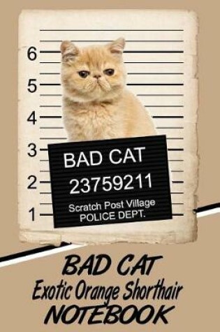 Cover of Bad Cat Exotic Orange Shorthair Notebook