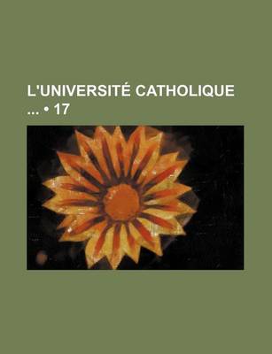 Book cover for L'Universite Catholique (17 )