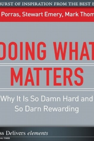 Cover of Doing What Matters