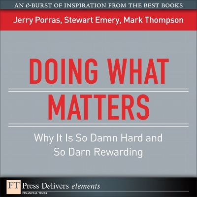 Book cover for Doing What Matters