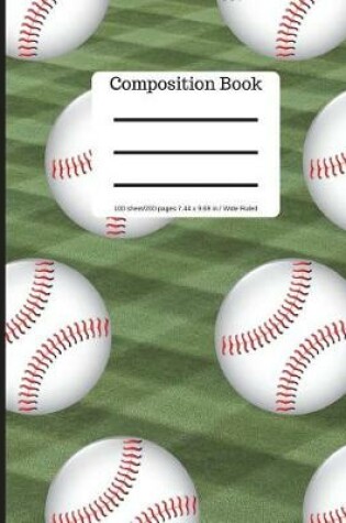 Cover of Baseball Softball Composition Book