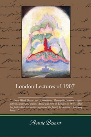 Cover of London Lectures of 1907 (eBook)