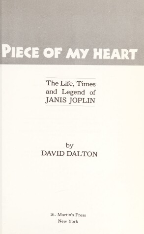 Book cover for Piece of My Heart