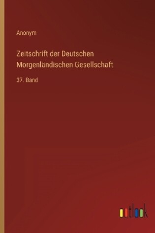 Cover of Zeitschrift der Deutschen Morgenländischen Gesellschaft